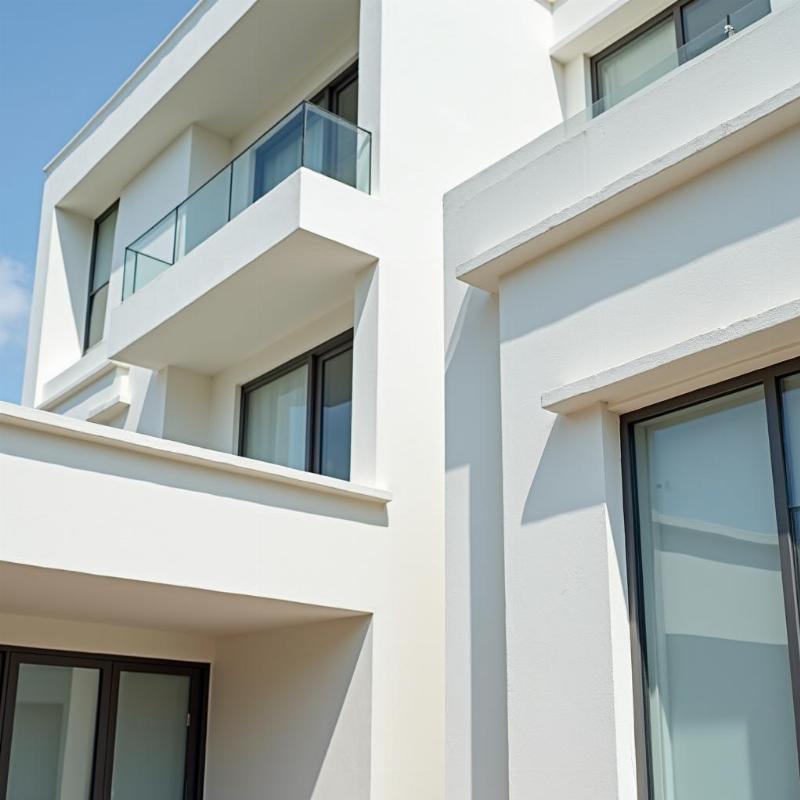 Mẫu phào chỉ hiện đại ngoại thất tối giản đường nét khỏe khoắn, trẻ trung, năng động