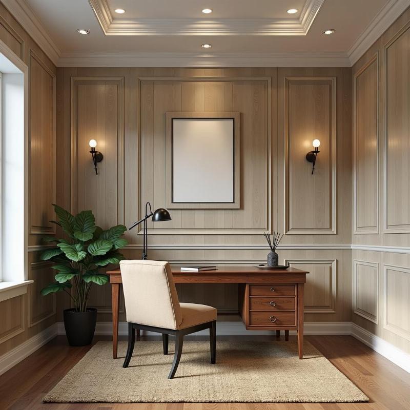 mau phao chi nhua pvc gia go op tuong phong lam viec sang trong lich lam