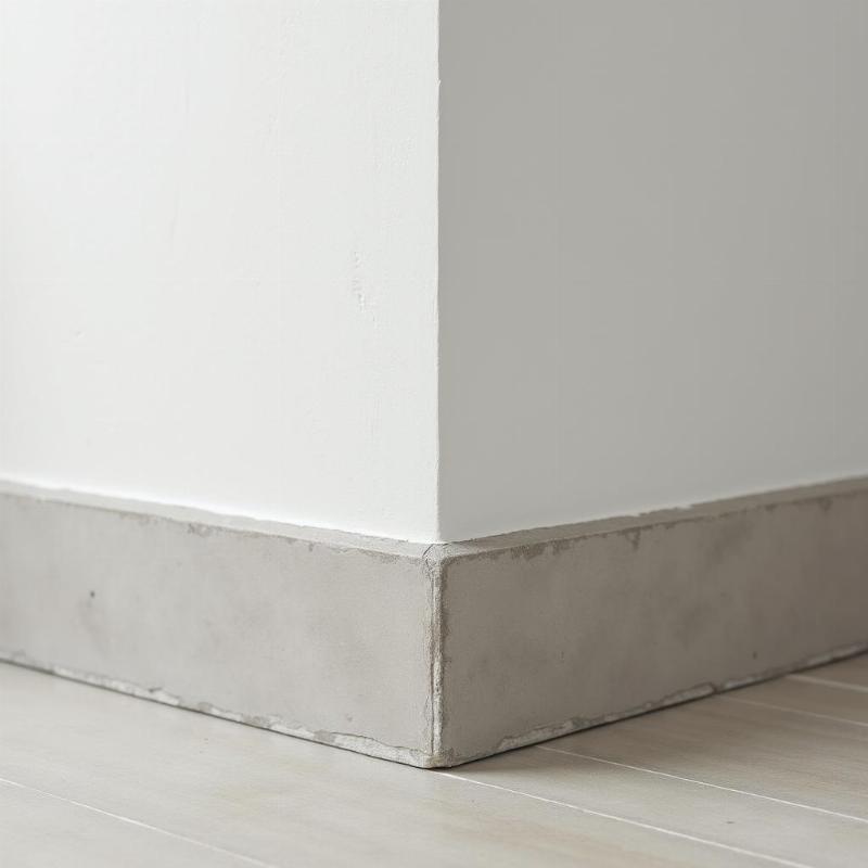 phao chỉ xi măng chân tường tối giản